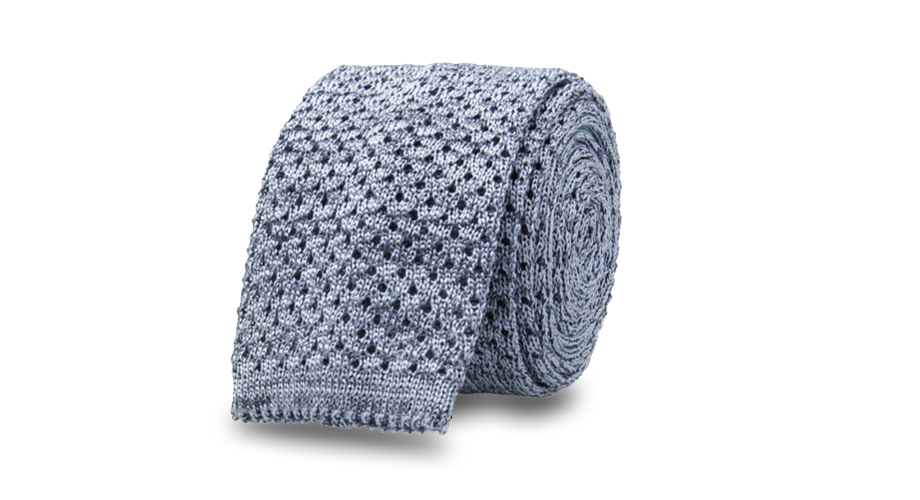 The Light Blue Hudson Knit Tie | Products | Ledbury